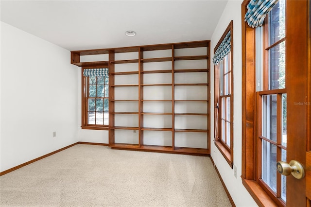 empty room featuring carpet flooring