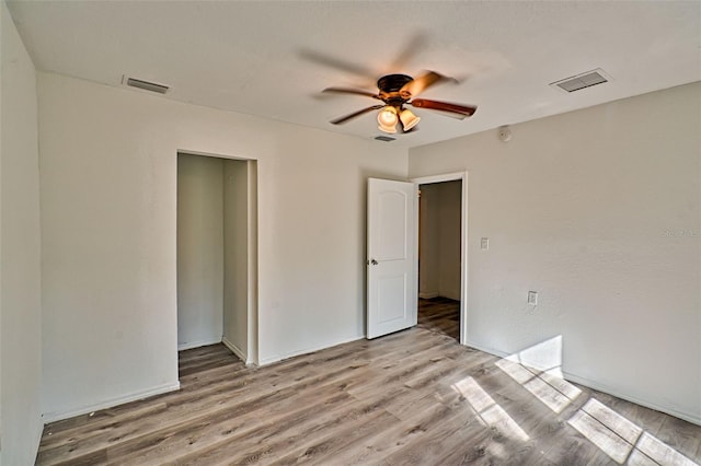 300 S US Highway 129, Bell, FL 32619 - spare room with ceiling fan and light wood-type flooring