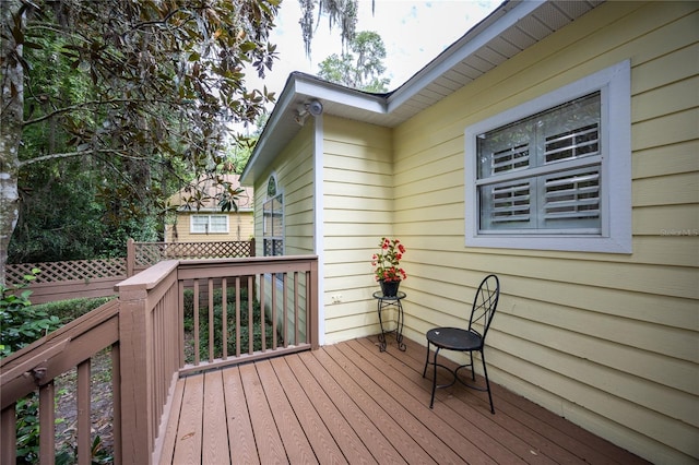 view of wooden terrace