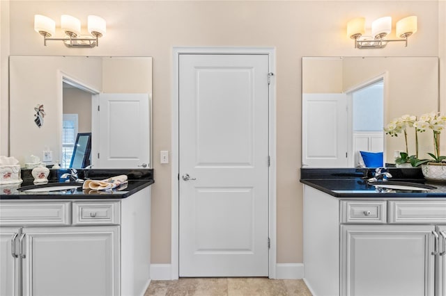 bathroom with vanity