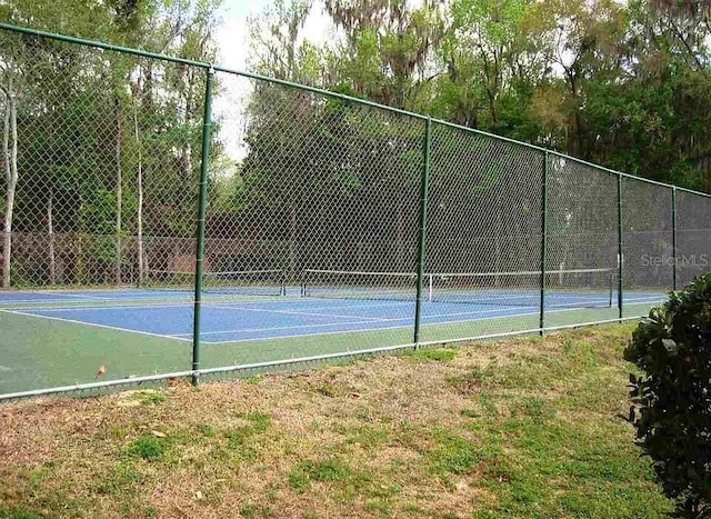 view of tennis court