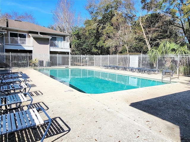 view of pool with a patio area