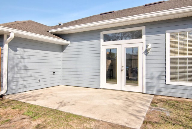 view of patio / terrace with french doors