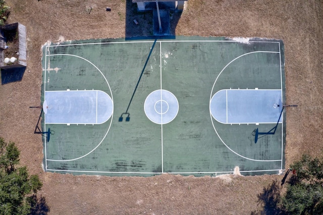 view of basketball court