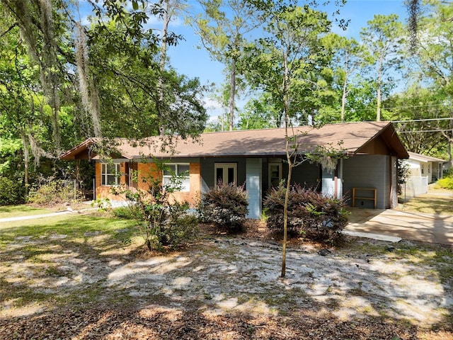 view of ranch-style home