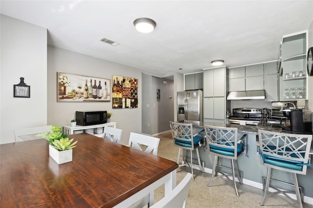 view of dining area