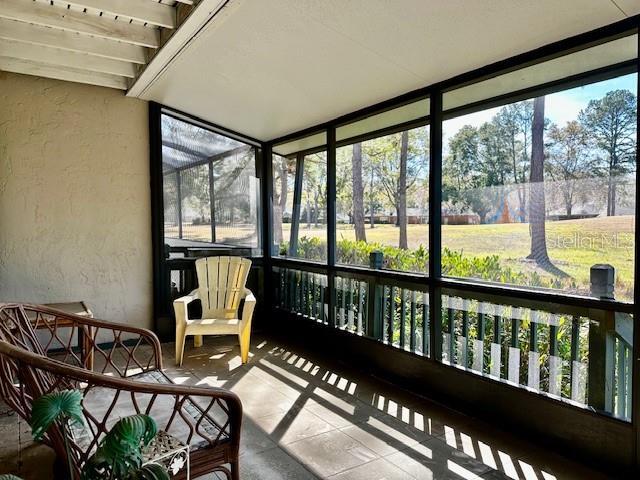 view of sunroom