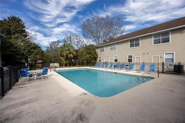 view of pool with a patio