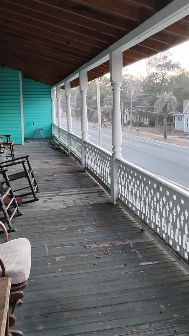 view of deck