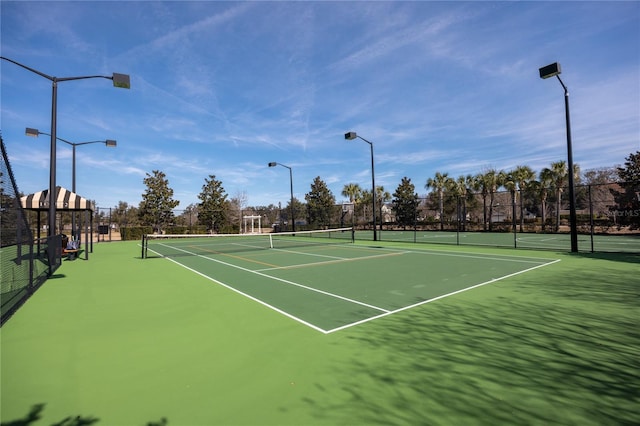 view of sport court