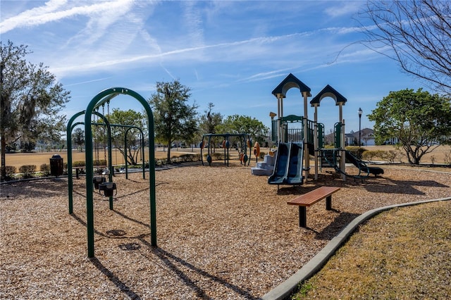 view of play area