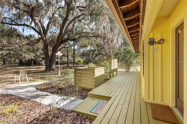 view of deck