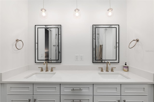 bathroom with vanity