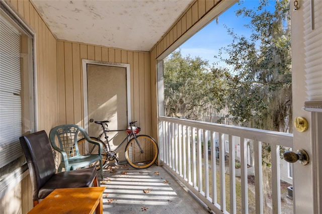 view of balcony