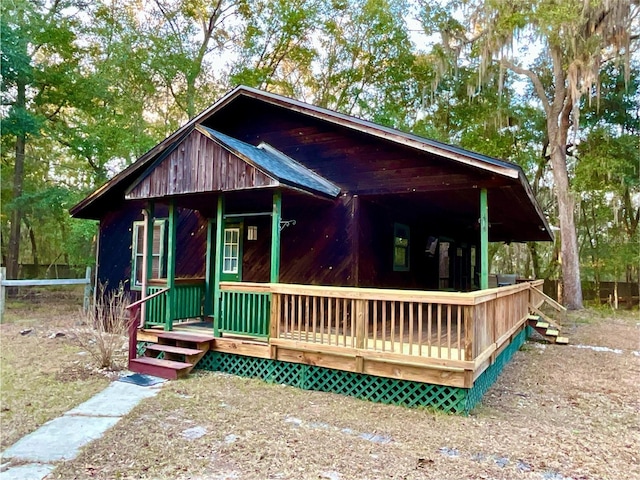 view of outdoor structure