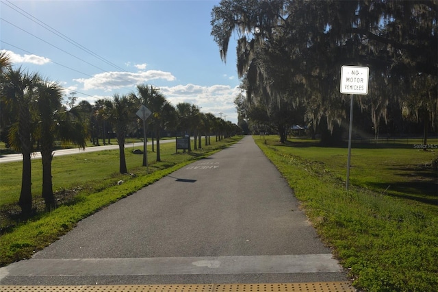 view of road