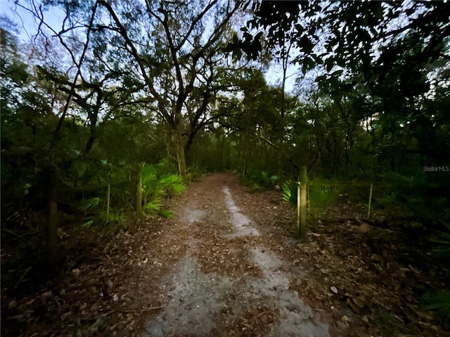 view of road