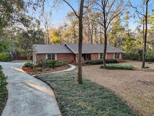 view of ranch-style house