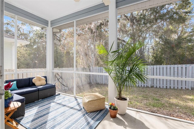 1334 NW 121st Way, Gainesville, FL 32606 - sunroom / solarium with outdoor lounge area
