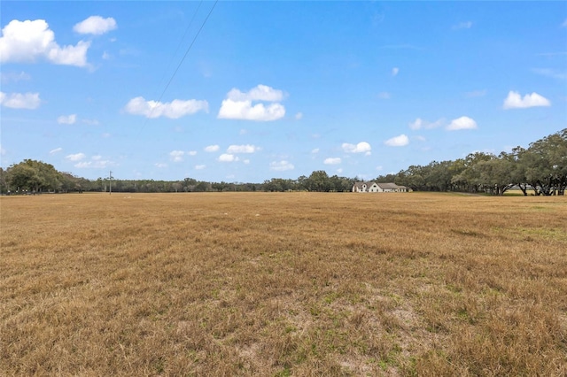 view of landscape featuring a rural view