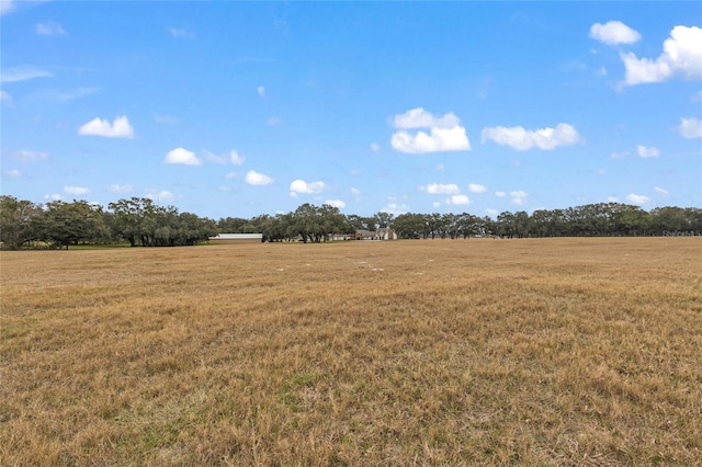 view of yard featuring a rural view