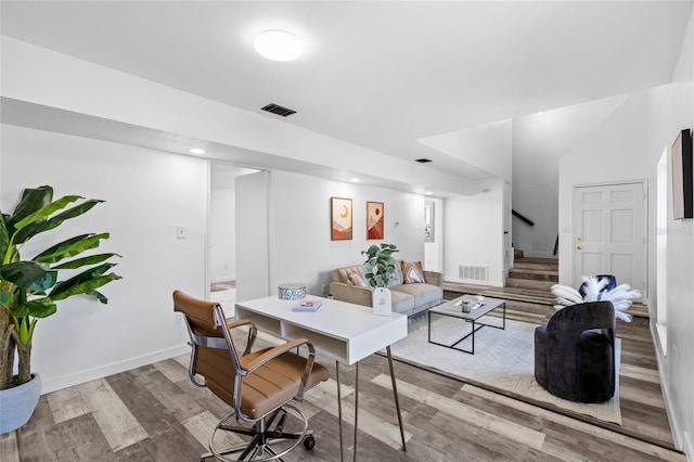 interior space featuring light hardwood / wood-style floors