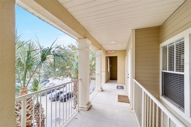 view of balcony