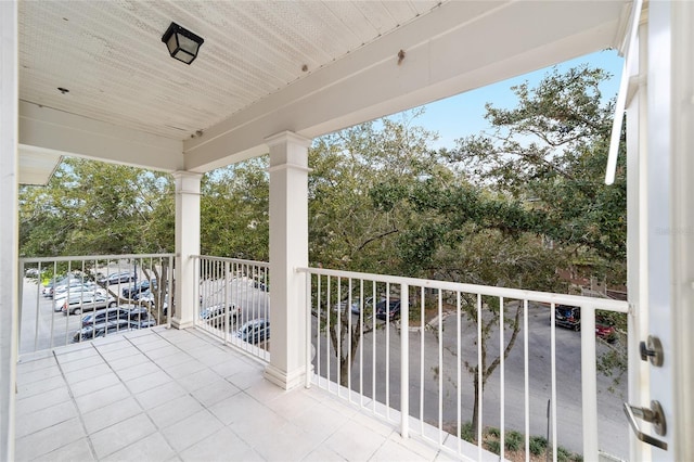 view of balcony