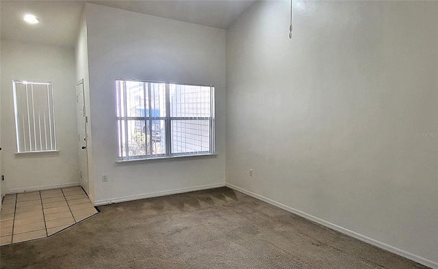 view of carpeted empty room