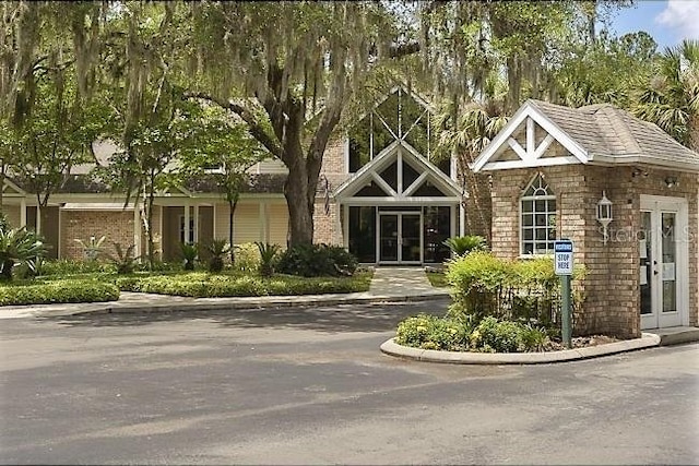 view of front of house featuring french doors