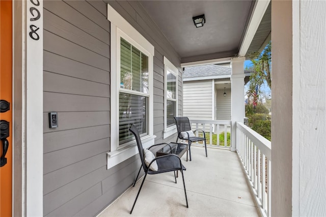 balcony with a porch