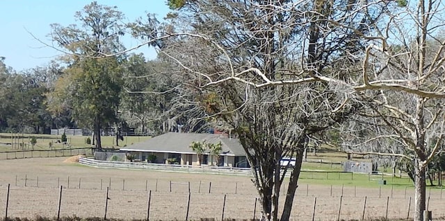 view of property's community featuring fence