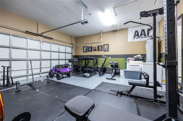 view of workout area