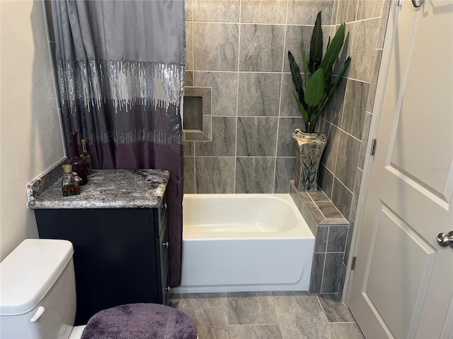 full bath with vanity and toilet