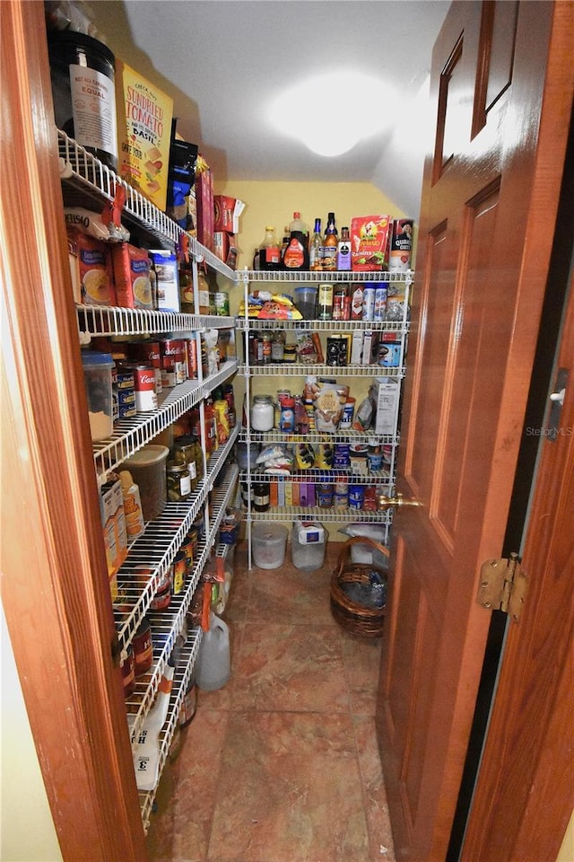 view of pantry