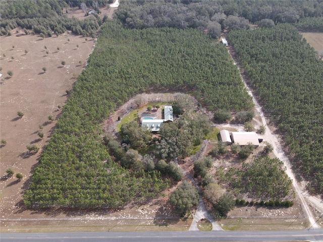 drone / aerial view featuring a rural view