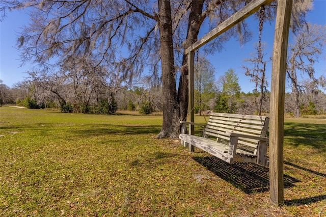 view of home's community featuring a yard