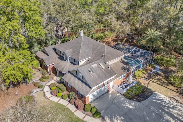 birds eye view of property