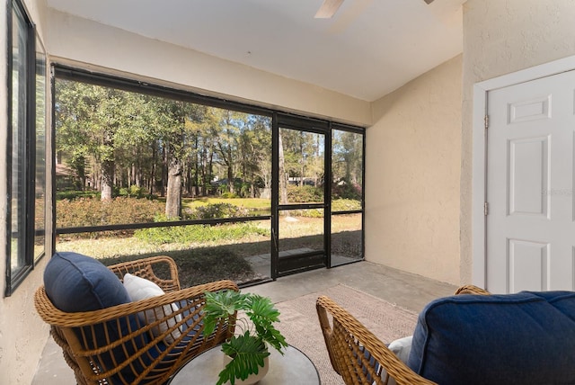 view of sunroom / solarium