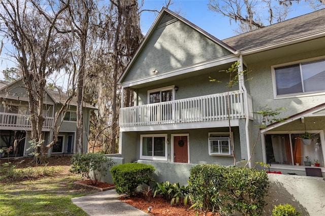 view of front of home featuring stucco siding