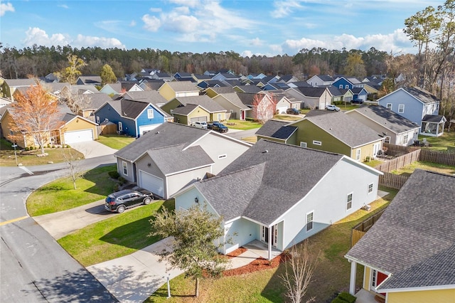 drone / aerial view featuring a residential view