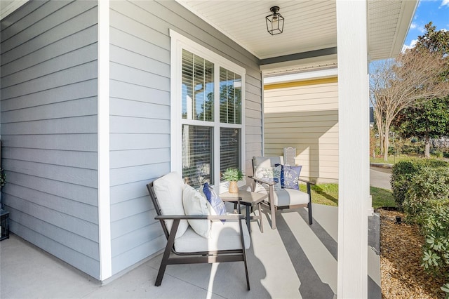 view of patio / terrace with a porch