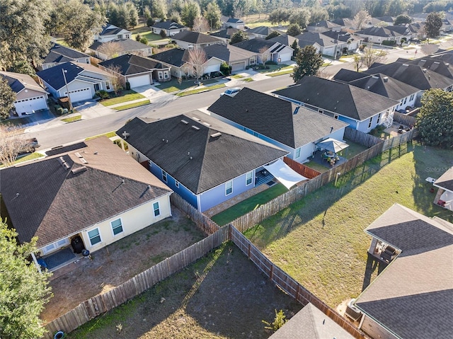 drone / aerial view with a residential view