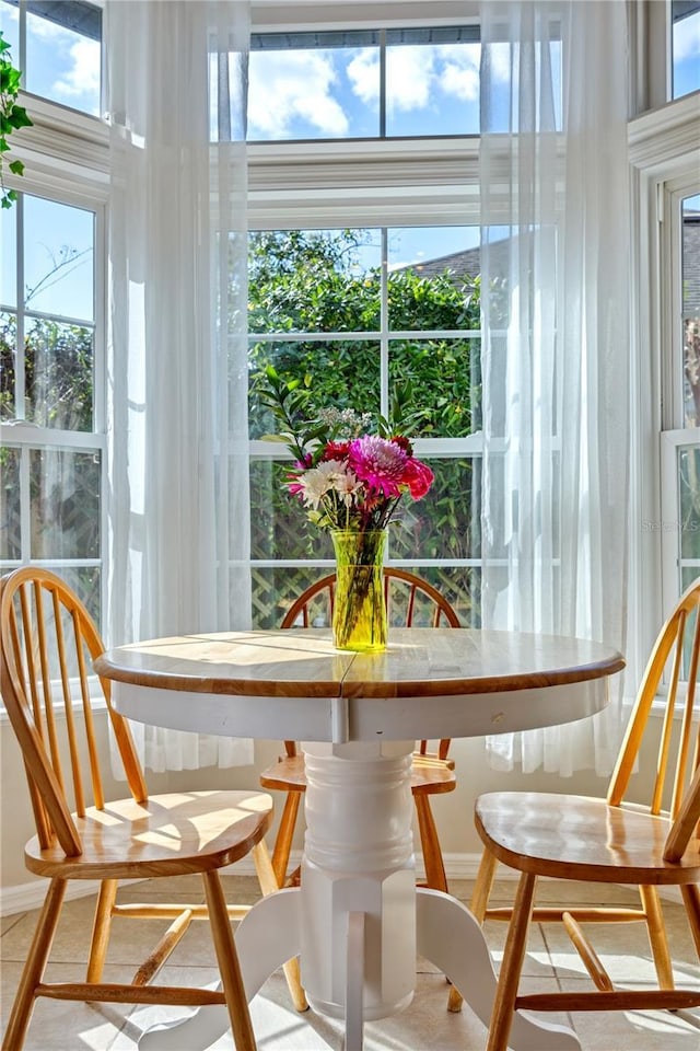 sunroom featuring a wealth of natural light