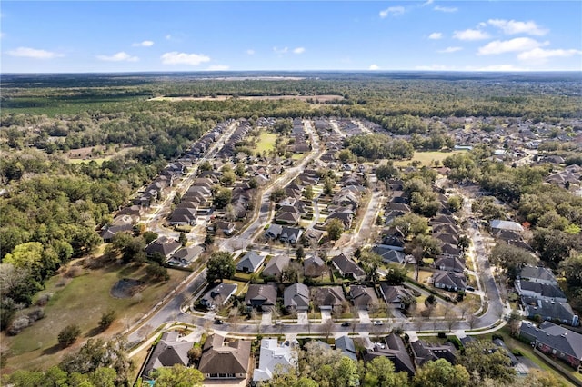 bird's eye view with a residential view