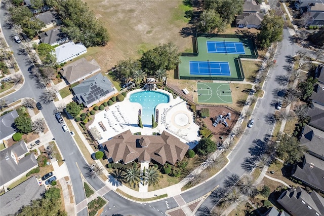 birds eye view of property