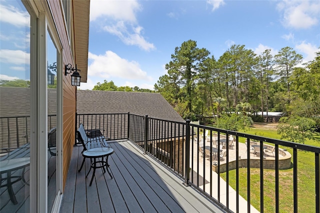 view of wooden terrace