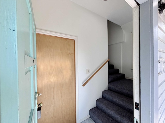 view of staircase