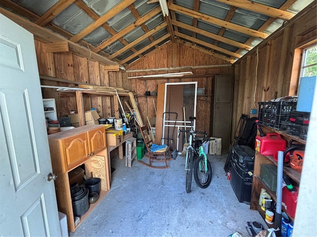 storage room featuring a garage