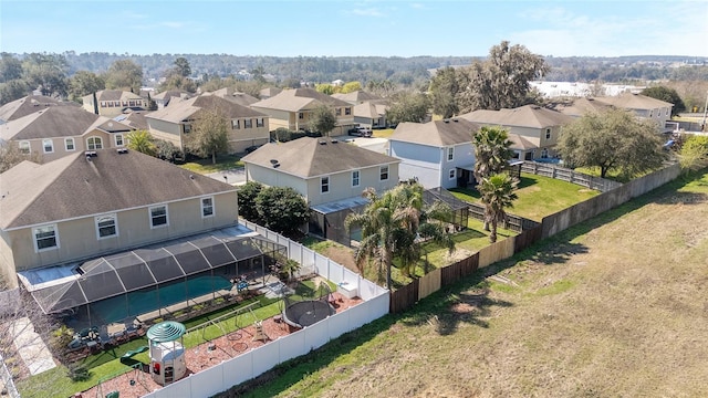 birds eye view of property featuring a residential view